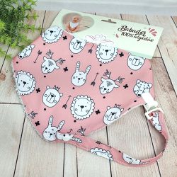 Babador bandana de tecido microfibra e atoalhado c... - Reart Baby