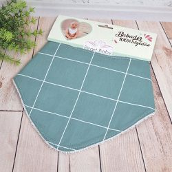 Babador bandana de tecido 100% algodão e atoalhado... - Reart Baby