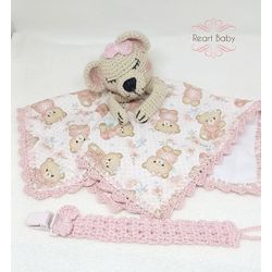 Naninha Amigurumi Ursinha rosê - NAN.ursa.rosê - Reart Baby