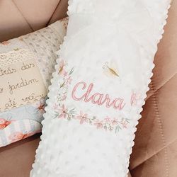 Cobertor Bubble personalizado com bordado - MANT-B - Reart Baby