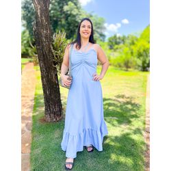Vestido Lady azul - 2343 - Rebeca Azevedo