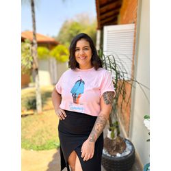 T shirt Sorvete rosa - 2422 - Rebeca Azevedo