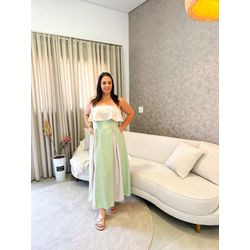 Vestido Clara verde oliva - 2487 - Rebeca Azevedo