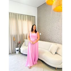 Vestido Mavi rosa - 2490 - Rebeca Azevedo