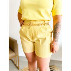 Short Melinda amarelo risquinho - 2287 - Rebeca Azevedo