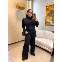 Conjunto Roberta Tricot Preto - 3050 - Rebeca Azevedo