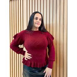 Blusa tricot Elisa Marsala - 3078 - Rebeca Azevedo