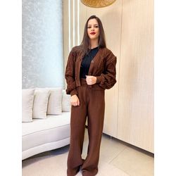Conjunto Marina Tricot Marrom - 3008 - Rebeca Azevedo