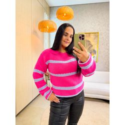 Tricot Maju Pink/ Lilás - 3216 - Rebeca Azevedo