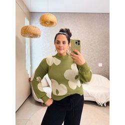 Tricot Flor Verde - 2127 - Rebeca Azevedo