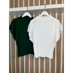 Combo Tricot Verde/ Branca - 3172 - Rebeca Azevedo