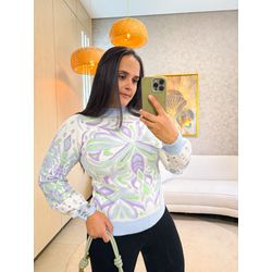 Tricot Bia Premium Branca/Azul - 3194 - Rebeca Azevedo