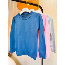 Combo Tricot Azul-Rosa-Cinza - 3198 - Rebeca Azevedo