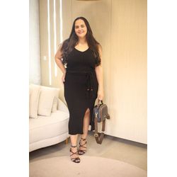 Vestido Maria Tricot Preto - 2812 - Rebeca Azevedo