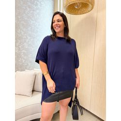 Blusa Cler Tricot Azul Marinho - 2860 - Rebeca Azevedo