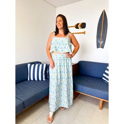 Conjunto Luara Flor Azul - 2645 - Rebeca Azevedo