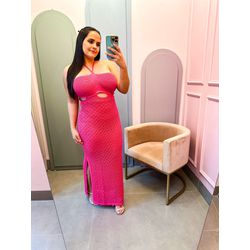 Vestido Salete Tricot pink - 1310 - Rebeca Azevedo