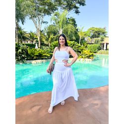 Vestido Bela Branco - 1346 - Rebeca Azevedo