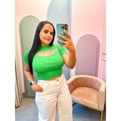 Tricot Franja verde - 1279 - Rebeca Azevedo