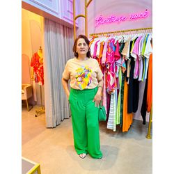 Calça plus Verde - 1043 - Rebeca Azevedo