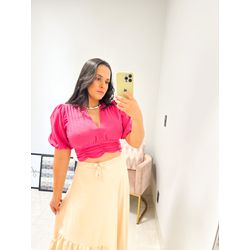 Cropped Virgínia pink - 847 - Rebeca Azevedo