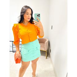 Cropped Zinia laranja - 822 - Rebeca Azevedo
