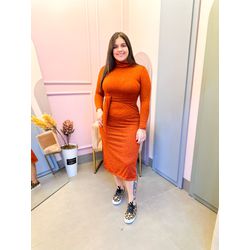 Vestido Juliana terra cota - 2093 - Rebeca Azevedo