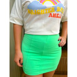 Short Saia Verde Menta - 158 - Rebeca Azevedo