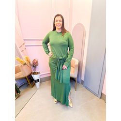 Vestido Ana Moletinho Verde - 1975 - Rebeca Azevedo