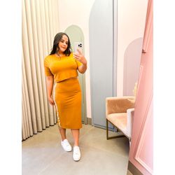 Conjunto Emily caramelo - 1573 - Rebeca Azevedo
