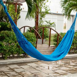 Rede de Dormir Impermeável Amazonas Nylon Azul - ... - REDESDEDORMIR.COM ©