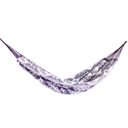 Rede De Dormir Casal Indiana Lilas Com Branco - 78... - REDESDEDORMIR.COM