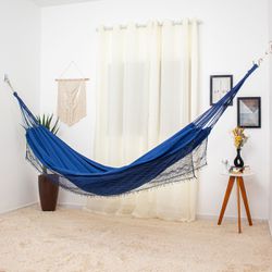 Rede de Dormir Jeans Life Azul com Preto - 7898625... - REDESDEDORMIR.COM ©