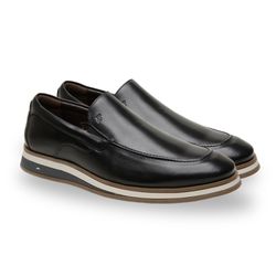 Sapato Masculino de Couro Air Leeds Preto Ref. 099... - REGIMATTOS