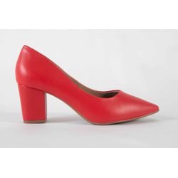 Scarpin Salto Bloco Melissa Vermelho Ref. 09401.09... - REGIMATTOS