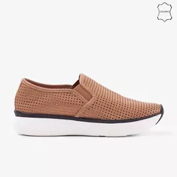 Tenis Slip On Atanado Monaco Camel REF. 09951.0992 - REGIMATTOS
