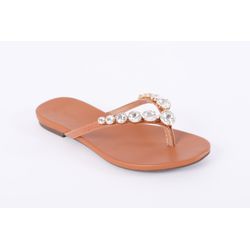 Rasteira Anatomic Lezard Caramelo Ref. 09961.09922 - REGIMATTOS
