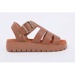 Sandalia Papete Tiras Camel Ref. 0997.09901 - REGIMATTOS