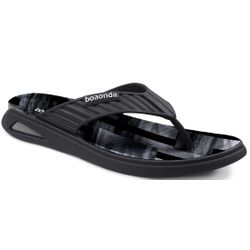 Chinelo Maculino Jess Preto Estampa Boaonda Ref. 0... - REGIMATTOS