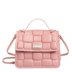 Bolsa Feminina Vic Quadrada Petite Jolie Rosa Anti... - REGIMATTOS