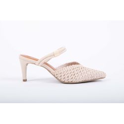 Scarpin Tramado Off White Ref. 09981.09952 - REGIMATTOS