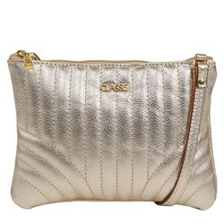 Bolsa Feminina Classe Couro Croosbody Eva Ouro Ref... - REGIMATTOS