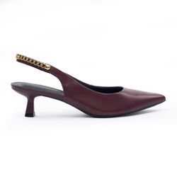 Scarpin Couro Monaco Bordo Ref. 09902.09972 - REGIMATTOS