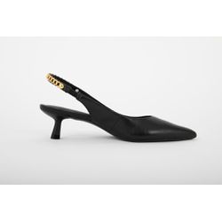 Scarpin Couro Preto Ref. 09902.09972 - REGIMATTOS