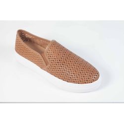 Tênis Slip On em Couro Atanado Caramelo Ref. 09111... - REGIMATTOS