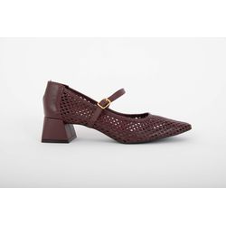 Sapato em Couro Atanado Bordo Ref. 09422.09992 - REGIMATTOS