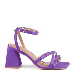 Sandália Tiras Spike Roxo Luxuria Ref. 09751.09422... - REGIMATTOS