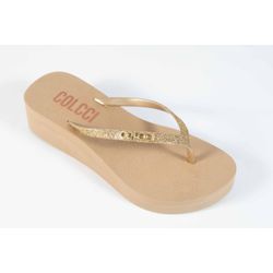 Sandália Flatform Colcci Ouro Ref.09901.09941 - REGIMATTOS