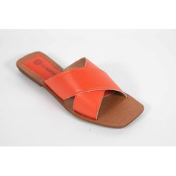 Rasteira Tira Dupla Mestiço Laranja Ref. 0938.0991... - REGIMATTOS