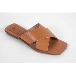 Rasteira Tira Dupla Mestiço Caramelo Ref. 0938.099... - REGIMATTOS